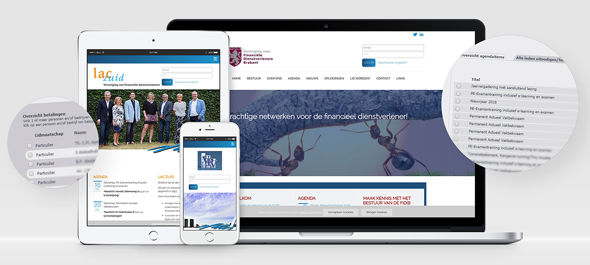 Assurantieclubs - website, ledenregistratie, aanmeldmodule
