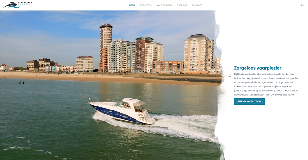 Boatcare Zeeland homepage