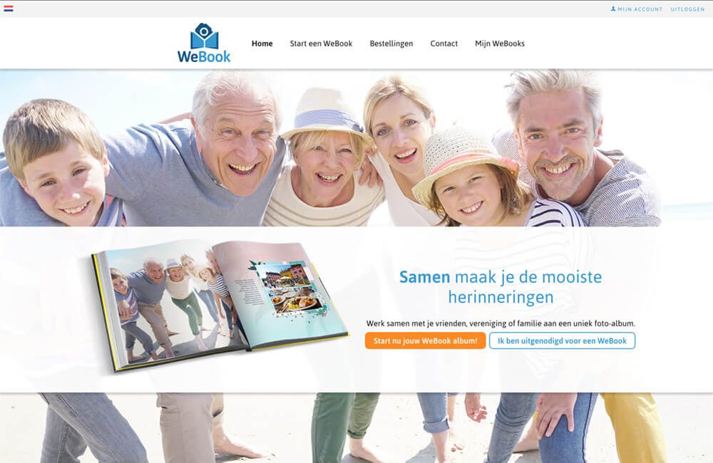 homepage webook website