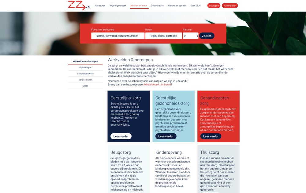 ZZ vacaturebank - vervolg