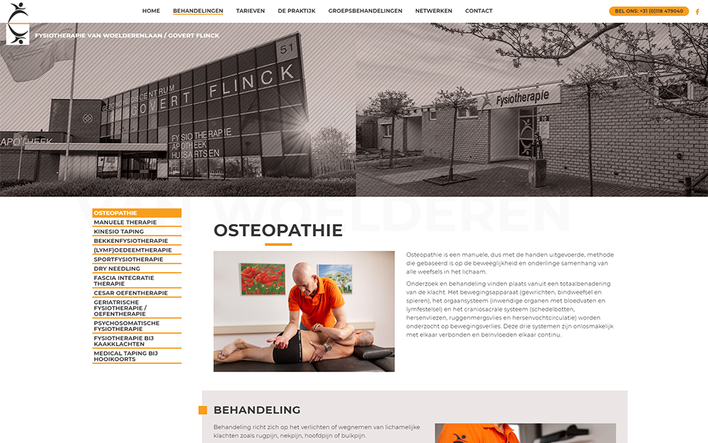 nieuwe website behandelingen pagina