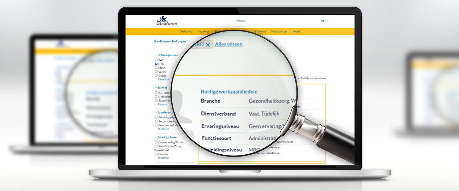 Zeeuwse Connectie - zoekfunctie vacatures