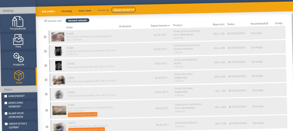 Plano Plastics - Intern ordervolgsysteem