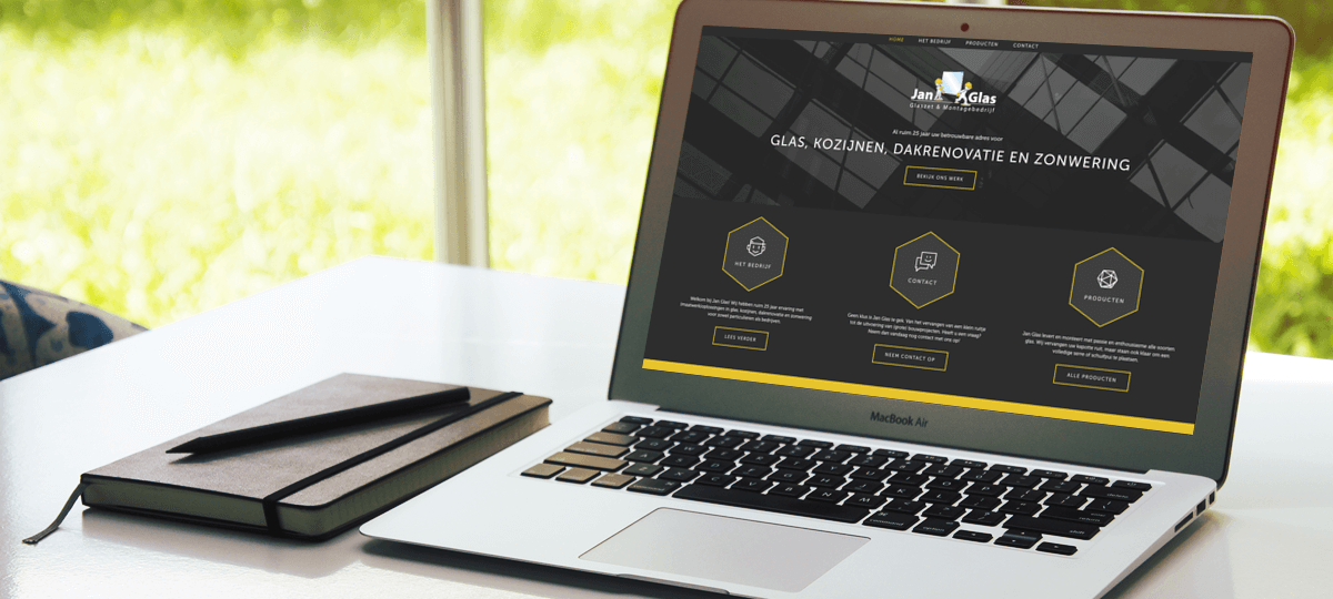 Jan Glas - Nieuwe website