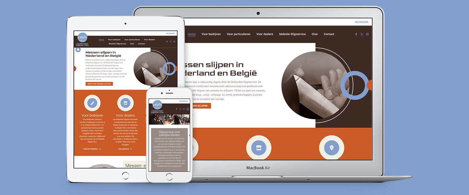 Hollandse Slijpservice - Nieuwe website en bestelsysteem