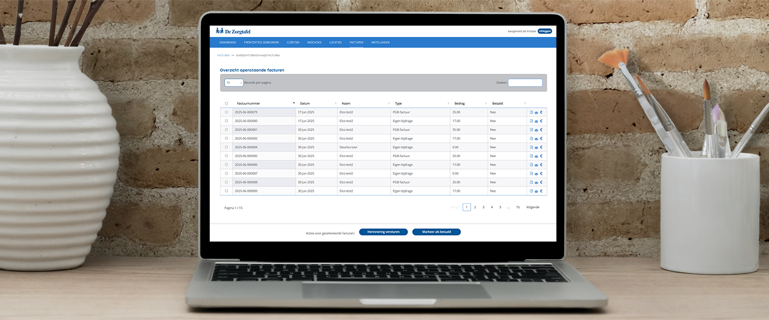 De Zorgtafel - Eindelijk efficiënt factureren!
