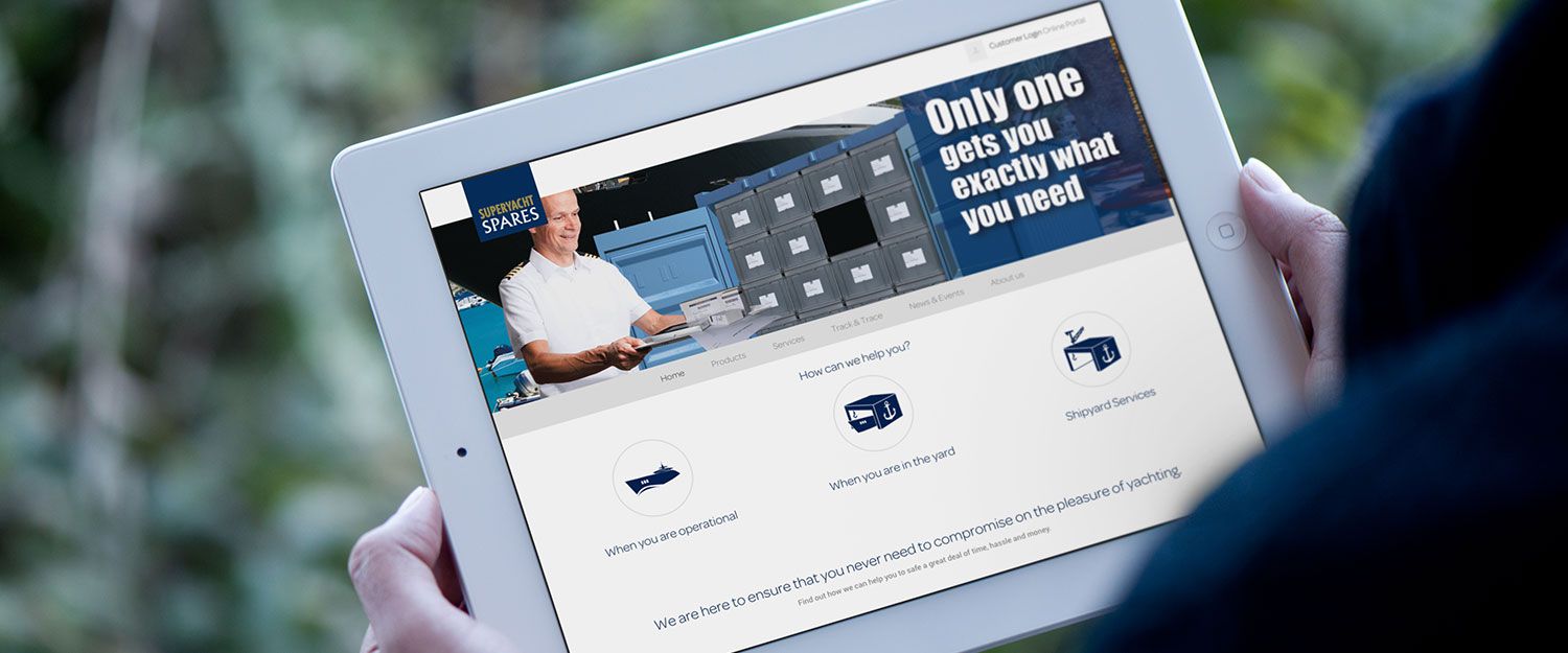 SuperYacht Spares - Nieuwe responsive website