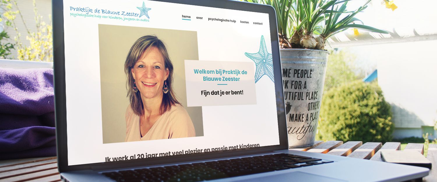 Praktijk de Blauwe Zeester - website startende onderneming