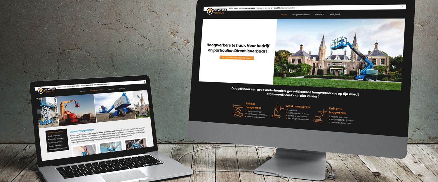 De Visser Verhuur - website met SEO teksten
