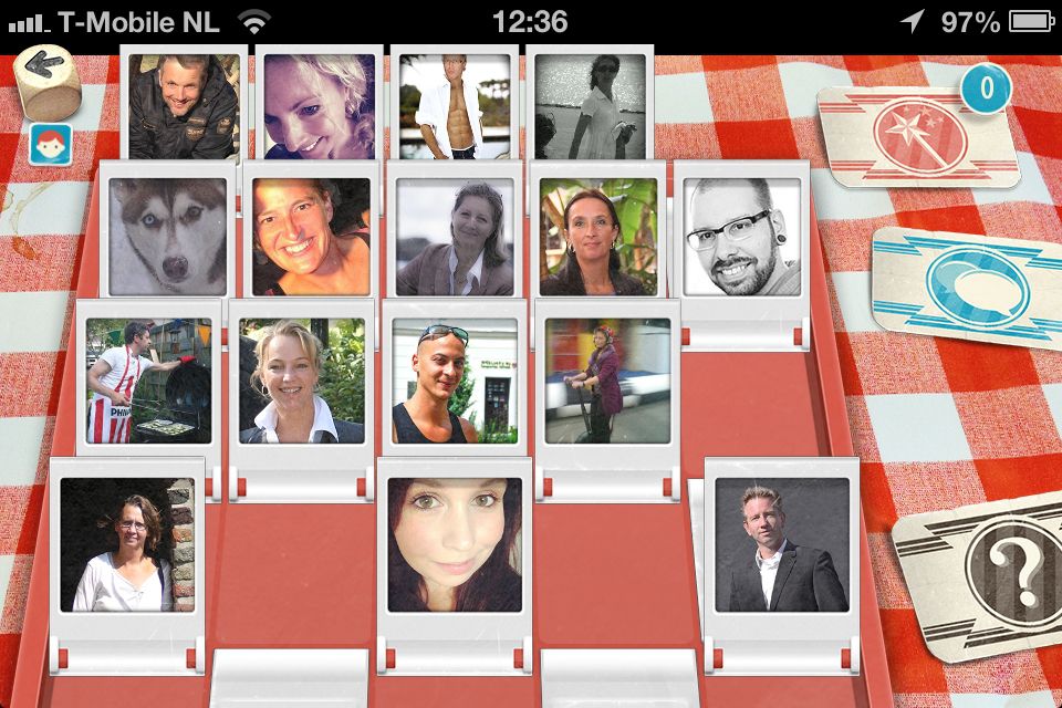 Jouw speelbord in Who? the Game Jouw speelbord in Who? the Game