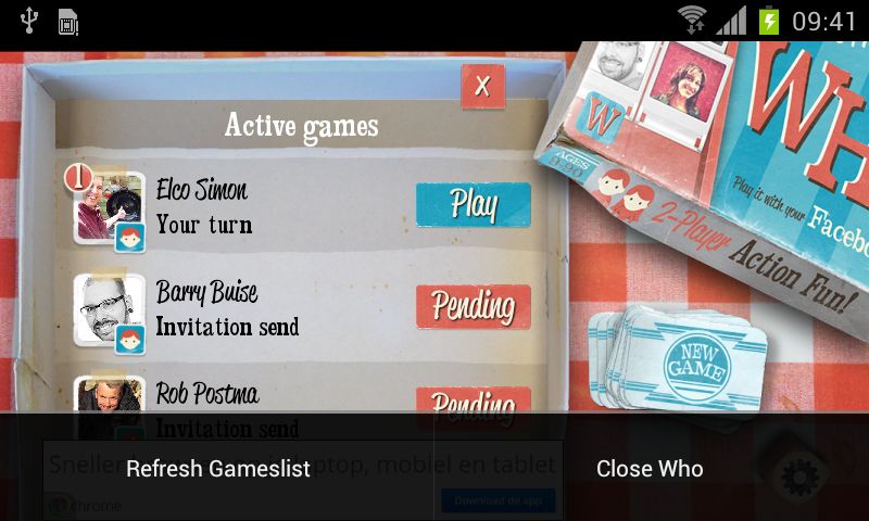 Who? the Game is er voor Android en iOS Who? the Game is er voor Android en iOS