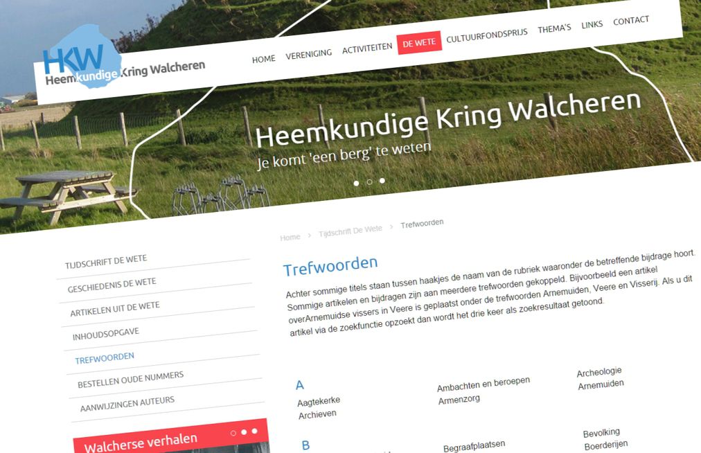 Trefwoorden nieuwe responsive website Heemkundige Kring Walcheren Trefwoorden nieuwe responsive website Heemkundige Kring Walcheren
