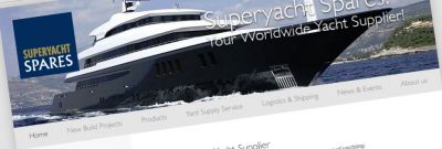 SuperYacht Spares - Grafische restyle van de website