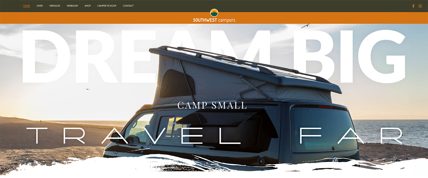 Southwest Campers - Verhuurmodule en webshop